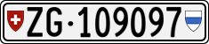 License plate of Switzerland, Cars