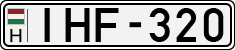 license plates of Hungary, Cars (1990)