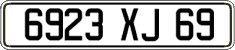 French license plate, FNI