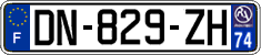 French license plate, SIV (ordinary)