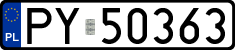 License plates of Poland, Regular car plates