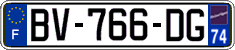 French license plate, SIV (ordinary)