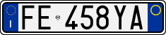 License plate of Italy, Cars (1994 year series)