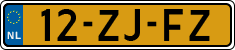 License plate of the Netherlands, Cars