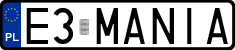 License plates of Poland, Vanity Plates