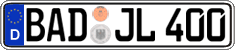 German license plate, Regular plates
