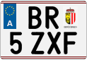 License plate of Austria, Regular plates