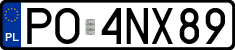 License plates of Poland, Regular car plates