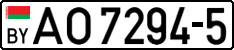 License plate Belarus, Trucks and buses (2004)
