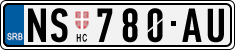 License plate of Serbia, Cars