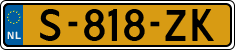 License plate of the Netherlands, Cars