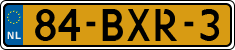 License plate of the Netherlands, Heavy Commercial Vehicles (1994 system)