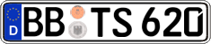 German license plate, Regular plates