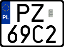 License plates of Poland, Special vehicles and motorcycles
