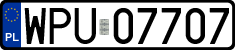 License plates of Poland, Regular car plates
