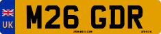 License plate of the United Kingdom, 1983 year system