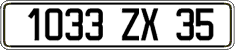 French license plate, FNI