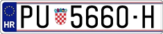 License plate of Croatia, Regular plates