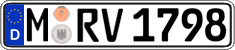 German license plate, Regular plates