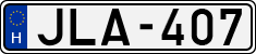 license plates of Hungary, Cars (1990)
