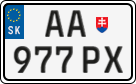 License plate of Slovakia, Motorcycles