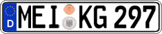 German license plate, Regular plates