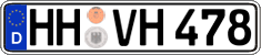 German license plate, Regular plates