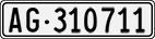 License plate of Switzerland, Cars