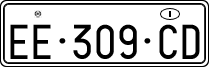 License plate of Italy, Temporary