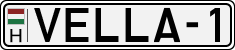 license plates of Hungary, Vanity Plates (1990)