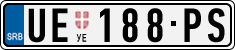License plate of Serbia, Cars