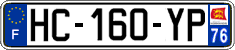 French license plate, SIV (ordinary)
