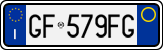 License plate of Italy, Cars (1994 year series)
