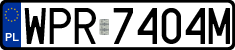 License plates of Poland, Regular car plates