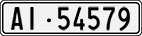License plate of Switzerland, Cars