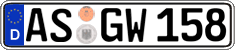 German license plate, Regular plates