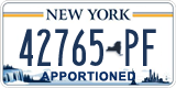 New York, Specialty plates (12345-AB)