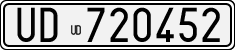 License plate of Italy, Cars (1927 year series)
