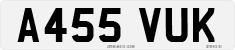 License plate of the United Kingdom, 1983 year system