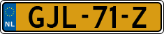 License plate of the Netherlands, Cars