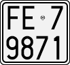License plate of Italy, Motorcycles (1927 year series)