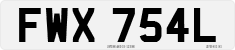 License plate of the United Kingdom, 1963 year system
