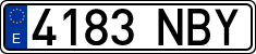 License plates of Spain, Ordinary (2000)