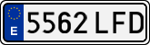 License plates of Spain, Ordinary (2000)