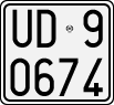 License plate of Italy, Motorcycles (1927 year series)