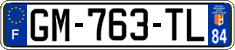 French license plate, SIV (ordinary)