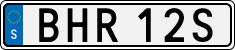License plate of Sweden, Regular plates