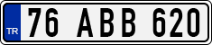 License plate of Turkey, Regular plates