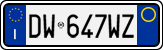 License plate of Italy, Cars (1994 year series)
