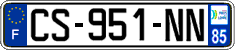 French license plate, SIV (ordinary)